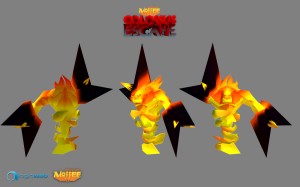 Male Fire Elemental 3D