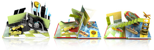 animazione libro popup